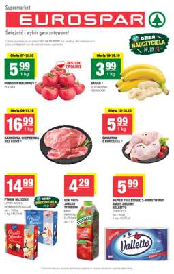 SPAR - gazetka promocyjna Gazetka Eurospar od środy 07.10 do niedzieli 18.10