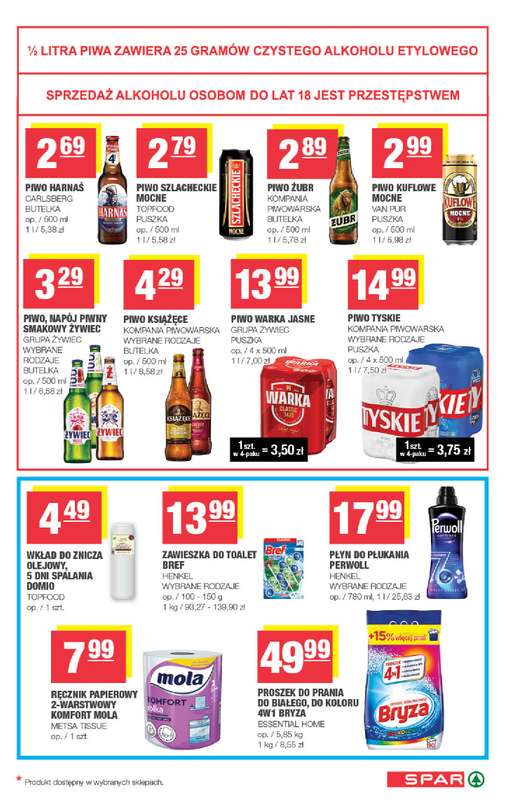 SPAR - gazetka promocyjna Gazetka Spar od środy 07.10 do niedzieli 18.10 - strona 7