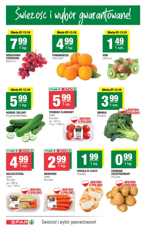 SPAR - gazetka promocyjna Gazetka Spar od środy 07.10 do niedzieli 18.10 - strona 2