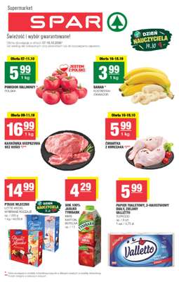 SPAR - gazetka promocyjna Gazetka Spar od środy 07.10 do niedzieli 18.10