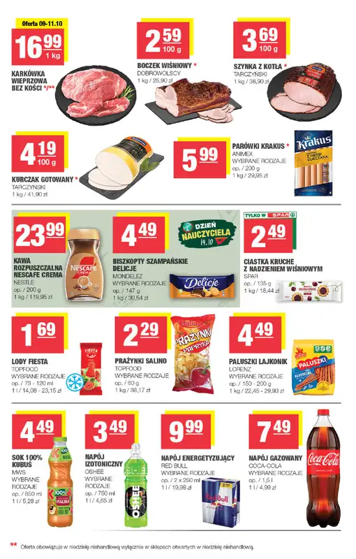 SPAR - gazetka promocyjna Gazetka Spar Mini od środy 07.10 do niedzieli 18.10 - strona 3