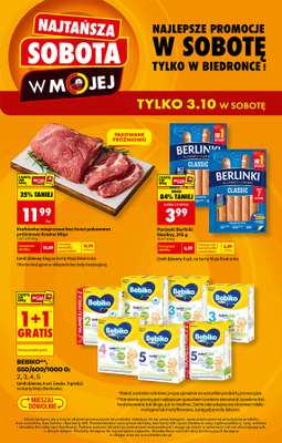 Biedronka - gazetka promocyjna Najtańsza sobota od soboty 03.10 do soboty 03.10
