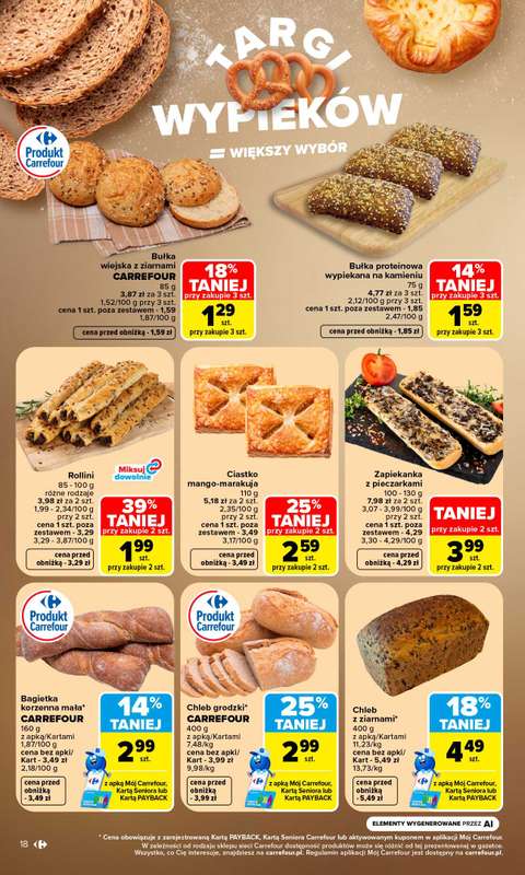 Carrefour - gazetka promocyjna Gazetka Carrefour od poniedziałku od poniedziałku 05.10 do soboty 10.10 - strona 18