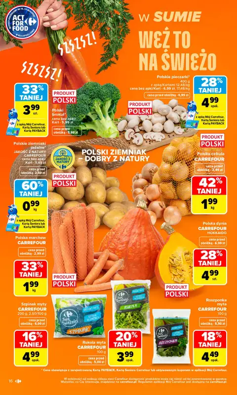Carrefour - gazetka promocyjna Gazetka Carrefour od poniedziałku od poniedziałku 05.10 do soboty 10.10 - strona 16