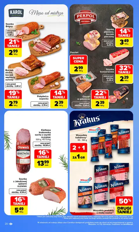 Carrefour - gazetka promocyjna Gazetka Carrefour od poniedziałku od poniedziałku 05.10 do soboty 10.10 - strona 20