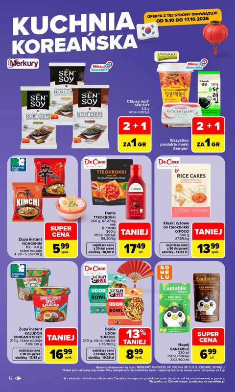 Carrefour - gazetka promocyjna Gazetka Carrefour od poniedziałku od poniedziałku 05.10 do soboty 10.10 - strona 12