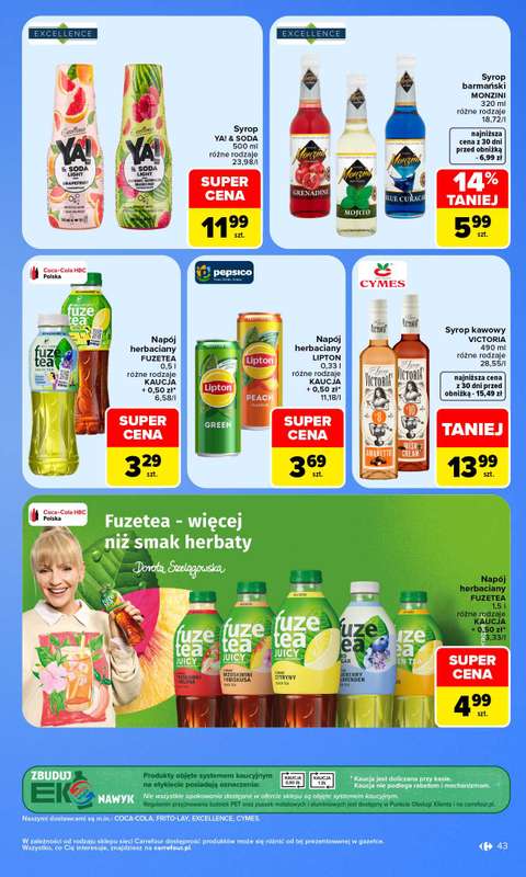 Carrefour - gazetka promocyjna Gazetka Carrefour od poniedziałku od poniedziałku 05.10 do soboty 10.10 - strona 43