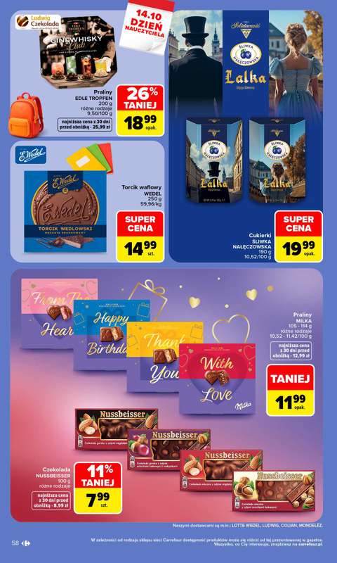 Carrefour - gazetka promocyjna Gazetka Carrefour od poniedziałku od poniedziałku 05.10 do soboty 10.10 - strona 58