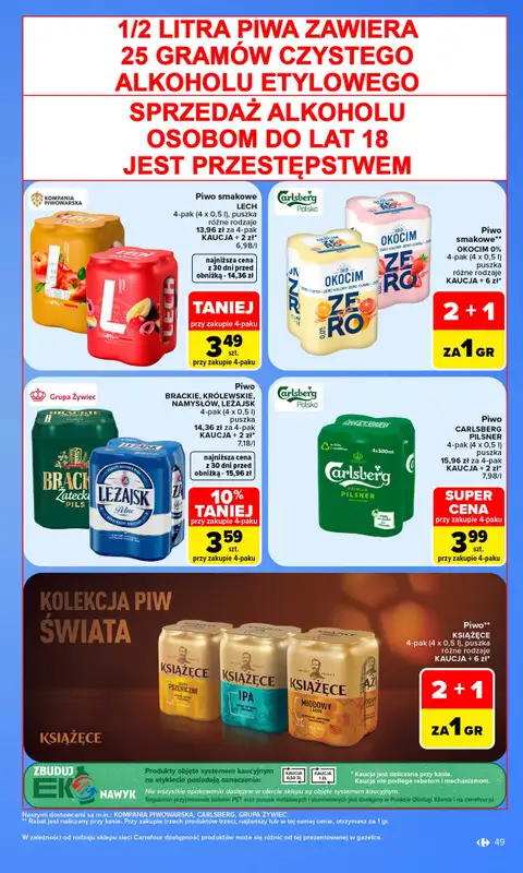 Carrefour - gazetka promocyjna Gazetka Carrefour od poniedziałku od poniedziałku 05.10 do soboty 10.10 - strona 49