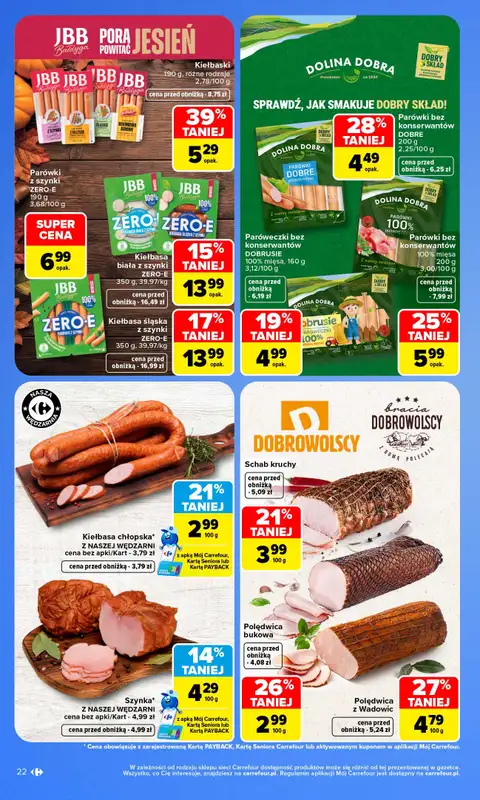 Carrefour - gazetka promocyjna Gazetka Carrefour od poniedziałku od poniedziałku 05.10 do soboty 10.10 - strona 22