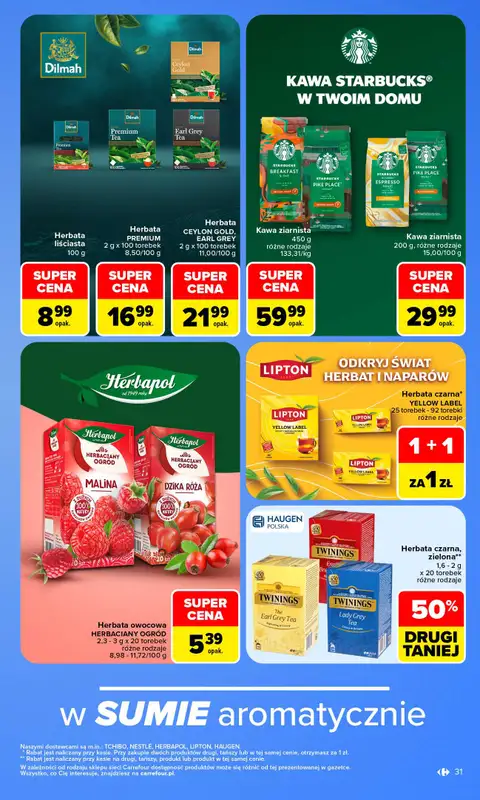 Carrefour - gazetka promocyjna Gazetka Carrefour od poniedziałku od poniedziałku 05.10 do soboty 10.10 - strona 31