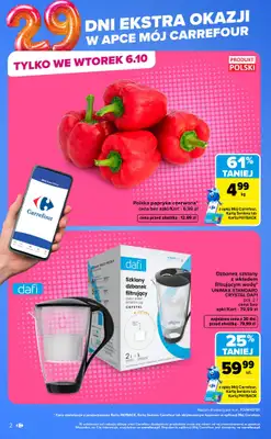 Carrefour - gazetka promocyjna Gazetka Codziennie ekstra okazje od poniedziałku 05.10 do soboty 10.10 - strona 2