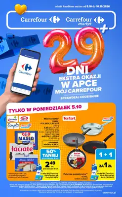 Carrefour - gazetka promocyjna Gazetka Codziennie ekstra okazje od poniedziałku 05.10 do soboty 10.10