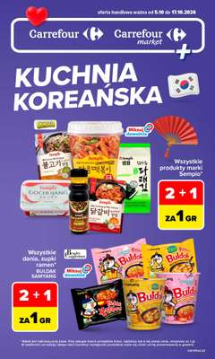 Carrefour - gazetka promocyjna Gazetka Kuchnia Koreańska od poniedziałku 05.10 do soboty 17.10