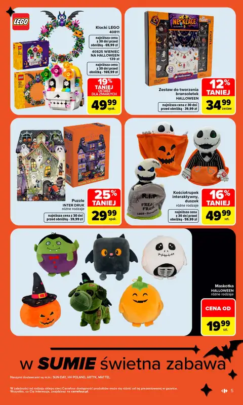 Carrefour - gazetka promocyjna Gazetka Halloween od poniedziałku 05.10 do soboty 17.10 - strona 5