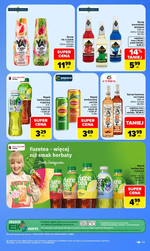 Carrefour Market - gazetka promocyjna Gazetka Carrefour Market od poniedziałku od poniedziałku 05.10 do soboty 10.10 - strona 43