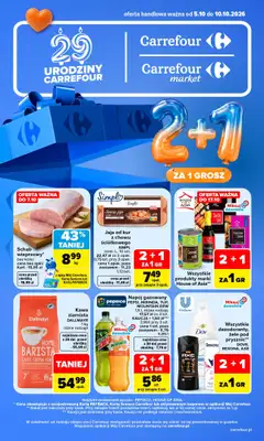 Carrefour Market - gazetka promocyjna Gazetka Carrefour Market od poniedziałku od poniedziałku 05.10 do soboty 10.10