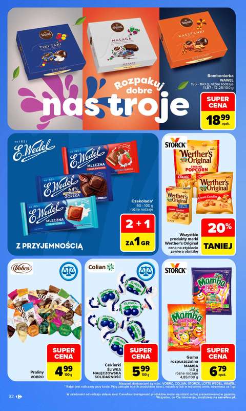 Carrefour Market - gazetka promocyjna Gazetka Carrefour Market od poniedziałku od poniedziałku 05.10 do soboty 10.10 - strona 32