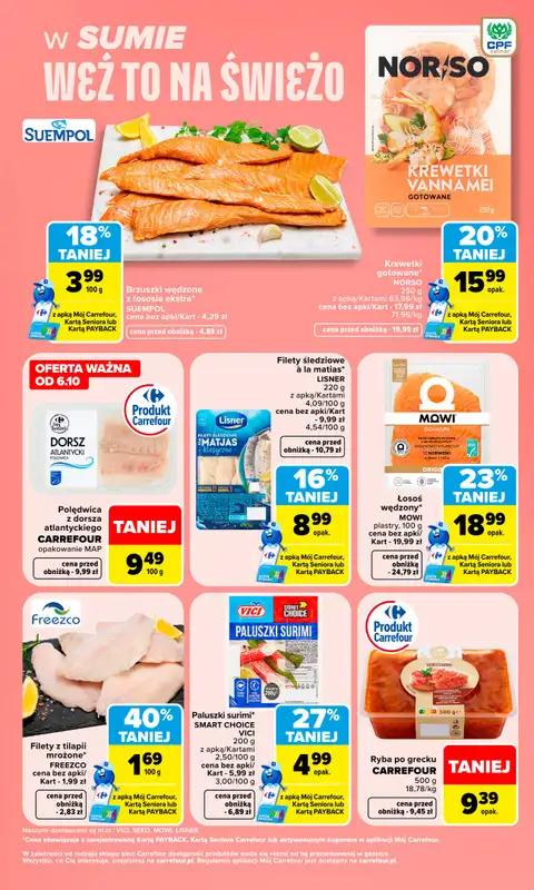 Carrefour Market - gazetka promocyjna Gazetka Weź to na świeżo od poniedziałku 05.10 do soboty 10.10 - strona 3