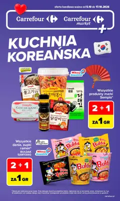 Carrefour Market - gazetka promocyjna Gazetka Kuchnia Koreańska od poniedziałku 05.10 do soboty 17.10