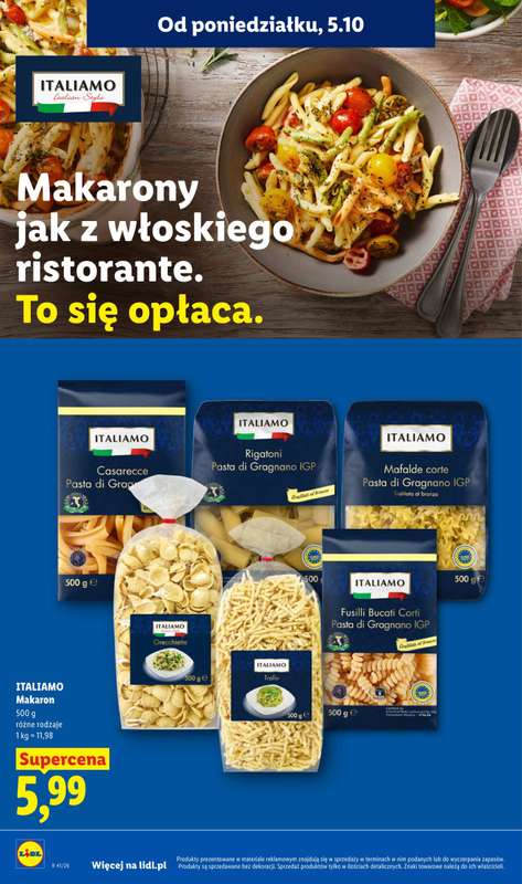 Lidl - gazetka promocyjna Od poniedziałku od poniedziałku 05.10 do środy 07.10 - strona 54