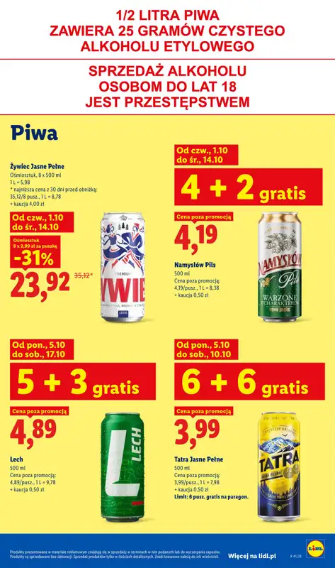 Lidl - gazetka promocyjna Od poniedziałku od poniedziałku 05.10 do środy 07.10 - strona 75
