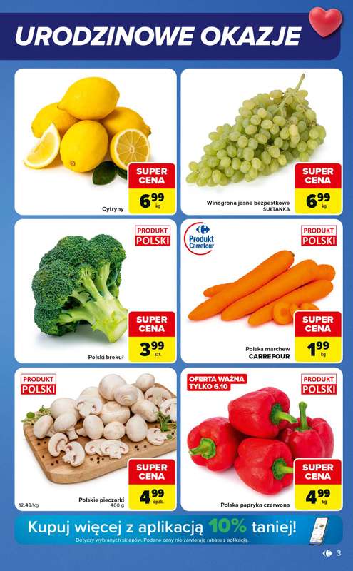 Carrefour Market - gazetka promocyjna Gazetka Ekspresowe zakupy od wtorku 06.10 do poniedziałku 12.10 - strona 3