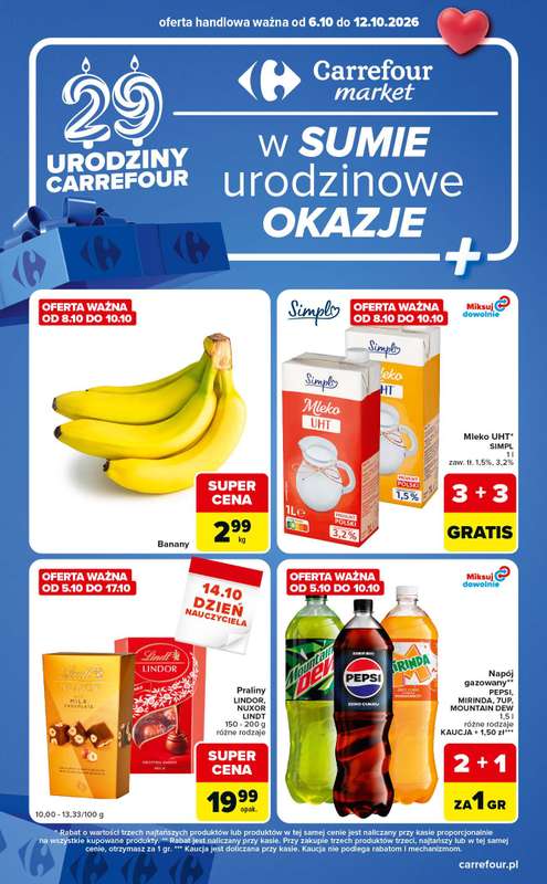 Carrefour Market - gazetka promocyjna Gazetka Ekspresowe zakupy od wtorku 06.10 do poniedziałku 12.10