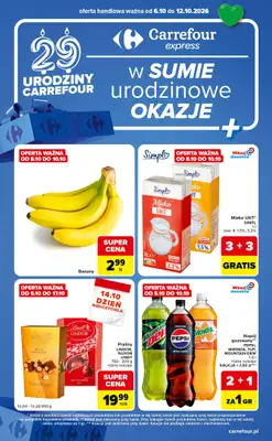 Carrefour Express - gazetka promocyjna Gazetka Express od wtorku 06.10 do poniedziałku 12.10