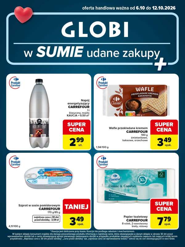 Globi - gazetka promocyjna Gazetka Globi od wtorku 06.10 do poniedziałku 12.10 - strona 2