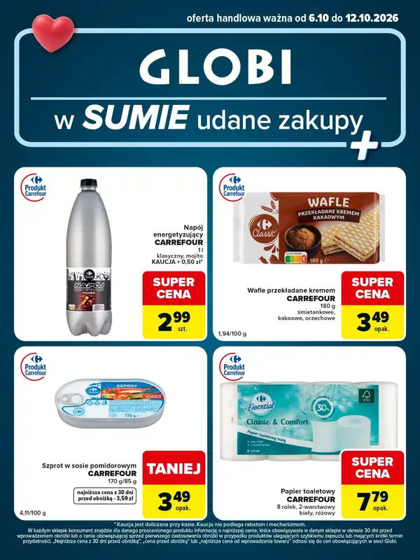 Globi - gazetka promocyjna Gazetka Globi od wtorku 06.10 do poniedziałku 12.10 - strona 2