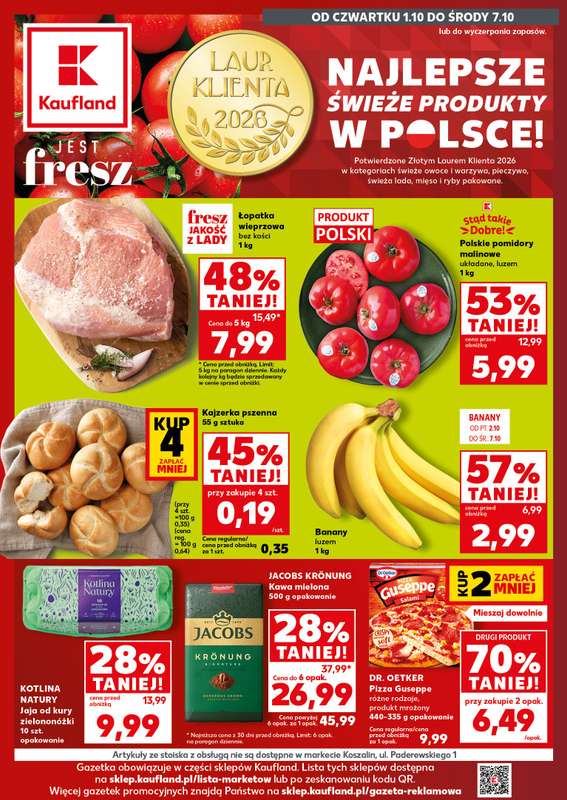 Kaufland - gazetka promocyjna Gazetka Tygodnia od czwartku 01.10 do środy 07.10