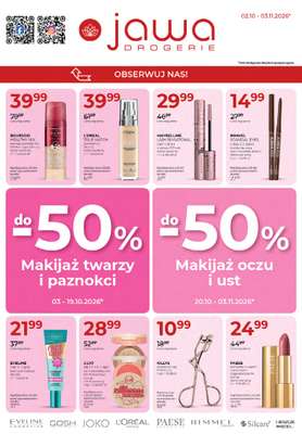 Drogerie Jawa - gazetka promocyjna Gazetka od piątku 02.10 do wtorku 03.11