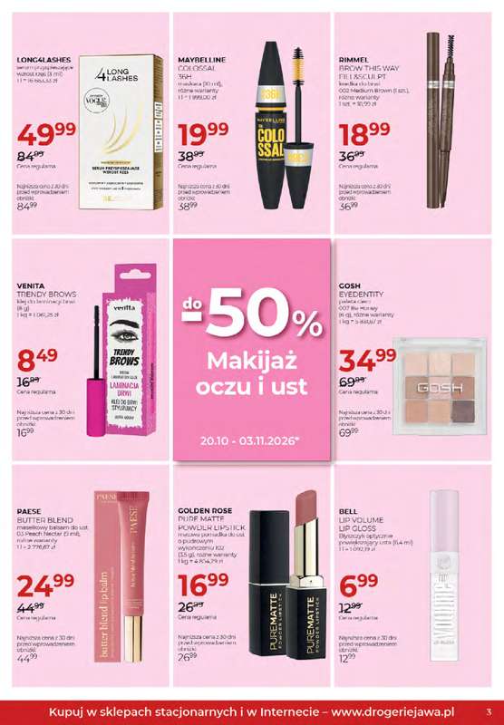 Drogerie Jawa - gazetka promocyjna Gazetka od piątku 02.10 do wtorku 03.11 - strona 3