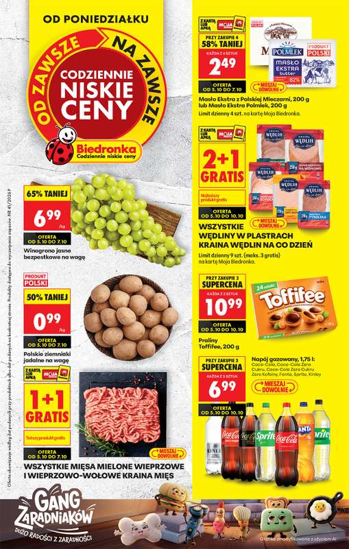 Biedronka - gazetka promocyjna Od poniedziałku od poniedziałku 05.10 do soboty 10.10