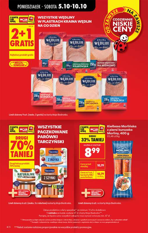 Biedronka - gazetka promocyjna Od poniedziałku od poniedziałku 05.10 do soboty 10.10 - strona 4