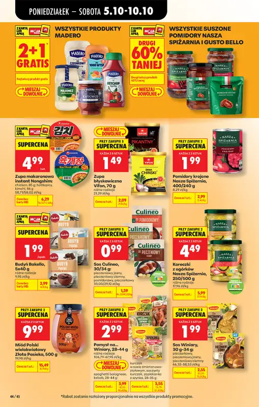 Biedronka - gazetka promocyjna Od poniedziałku, Z ladą tradycyjną od poniedziałku 05.10 do soboty 10.10 - strona 58