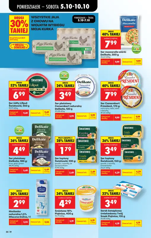 Biedronka - gazetka promocyjna Od poniedziałku, Z ladą tradycyjną od poniedziałku 05.10 do soboty 10.10 - strona 52