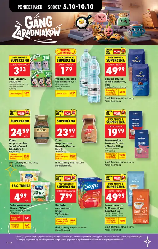 Biedronka - gazetka promocyjna Od poniedziałku, Z ladą tradycyjną od poniedziałku 05.10 do soboty 10.10 - strona 44
