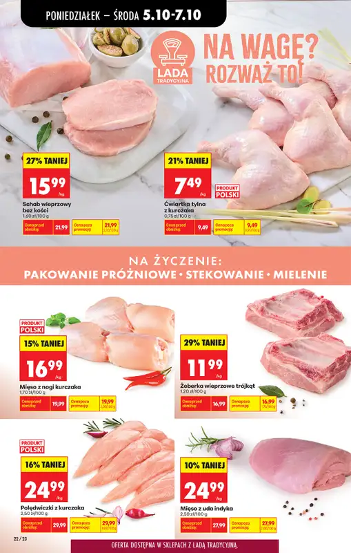 Biedronka - gazetka promocyjna Od poniedziałku, Z ladą tradycyjną od poniedziałku 05.10 do soboty 10.10 - strona 28