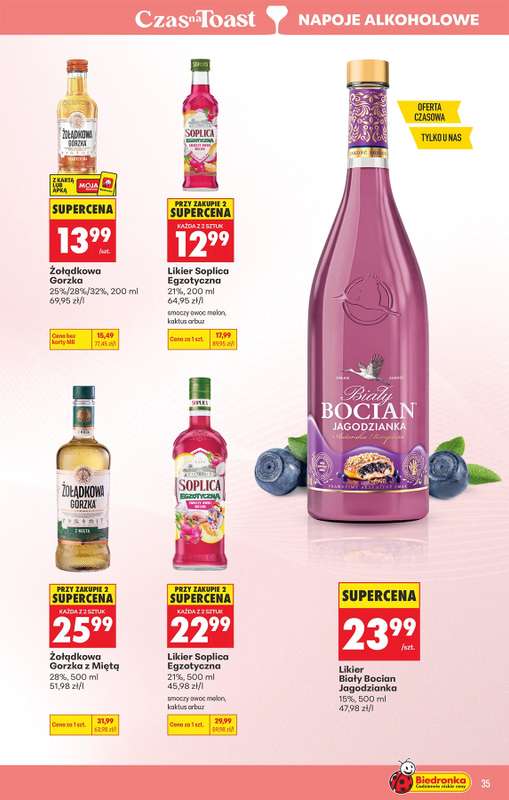 Biedronka - gazetka promocyjna Czas na Toast! od poniedziałku 05.10 do soboty 17.10 - strona 35