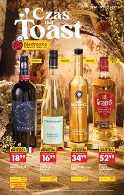 Biedronka - gazetka promocyjna Czas na Toast! od poniedziałku 05.10 do soboty 17.10