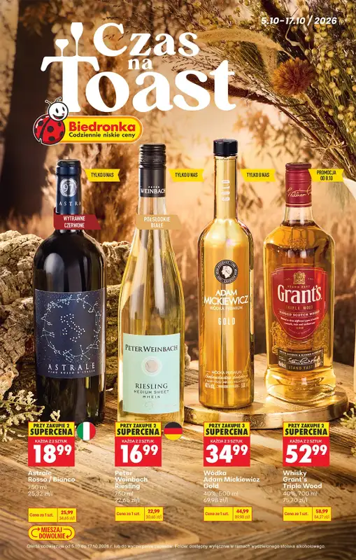 Biedronka - gazetka promocyjna Czas na Toast!  