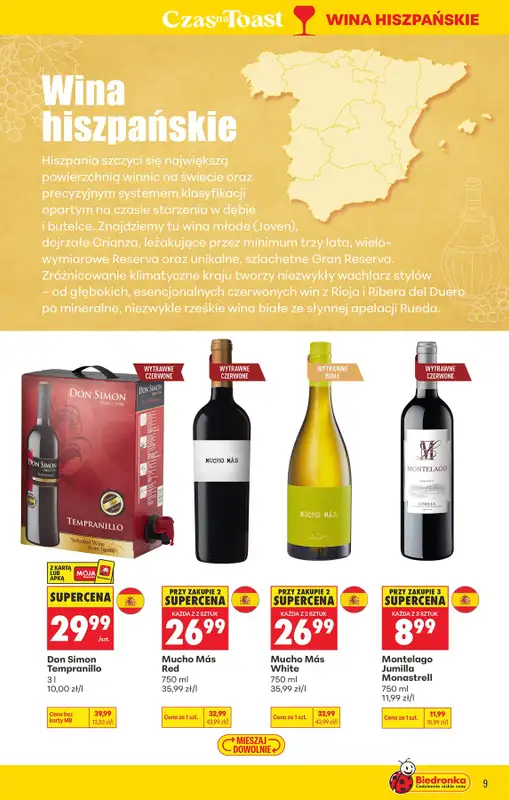 Biedronka - gazetka promocyjna Czas na Toast! od poniedziałku 05.10 do soboty 17.10 - strona 9