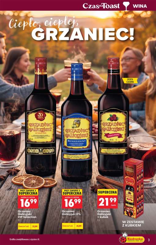 Biedronka - gazetka promocyjna Czas na Toast! od poniedziałku 05.10 do soboty 17.10 - strona 3