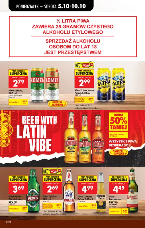Biedronka - gazetka promocyjna Od poniedziałku od poniedziałku 05.10 do soboty 10.10 - strona 70