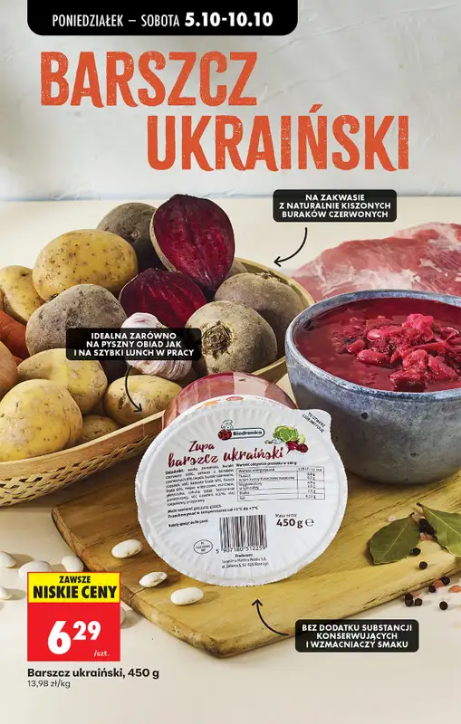 Biedronka - gazetka promocyjna Od poniedziałku, Z ladą tradycyjną od poniedziałku 05.10 do soboty 10.10 - strona 35