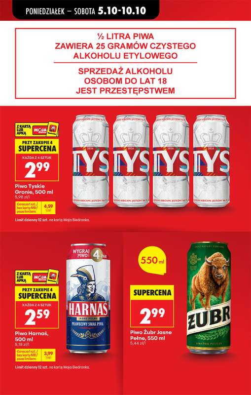 Biedronka - gazetka promocyjna Od poniedziałku, Z ladą tradycyjną od poniedziałku 05.10 do soboty 10.10 - strona 9