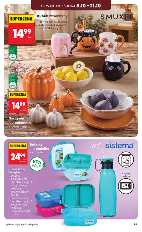 Biedronka - gazetka promocyjna Hity i inspiracje, od 03.10 od soboty 03.10 do środy 21.10 - strona 37