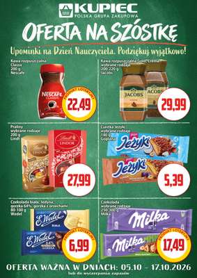 Kupiec - gazetka promocyjna Oferta plakatowa od poniedziałku 05.10 do soboty 17.10